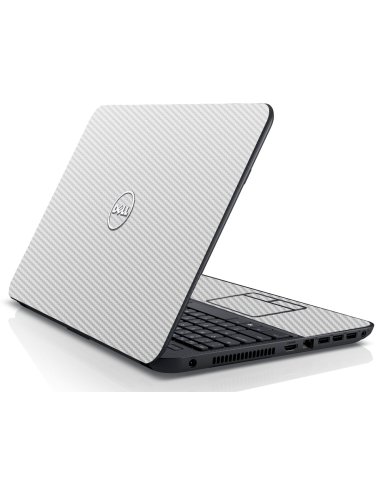 Dell Inspiron 15 3537 WHITE CARBON FIBER Laptop Skin