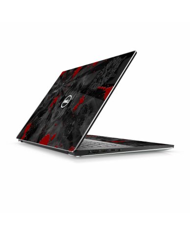 Dell XPS 15 9570 BLACK SKULLS RED Laptop Skin