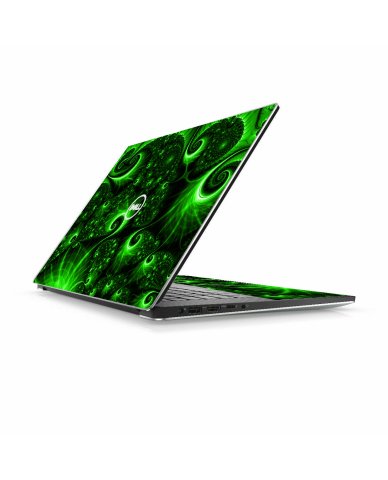 Dell XPS 15 9570 GREEN SWIRLS Laptop Skin