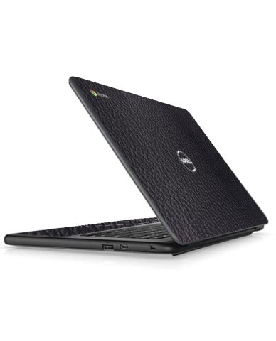 Dell Chromebook 11 3100 2 in 1 BLACK LEATHER Laptop Skin