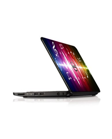 Dell Inspiron 11Z 1121  NEON NOTES Laptop Skin