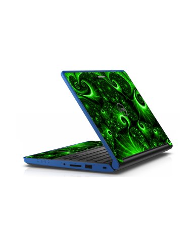 Dell Latitude 3350 GREEN SWIRLS Laptop Skin