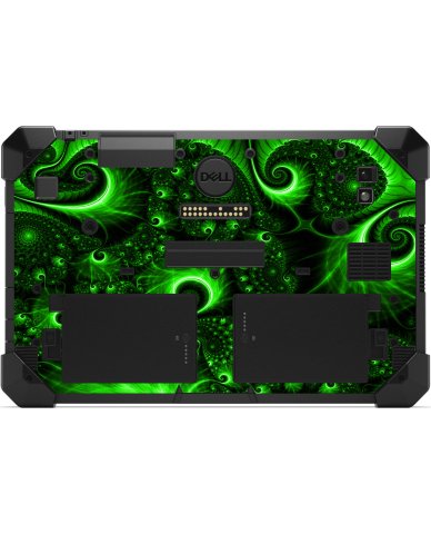 Dell Latitude RUGGED TABLET 7212 GREEN SWIRLS Laptop Skin