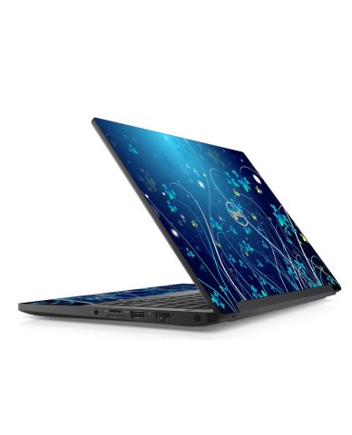 Dell Latitude 7280 / 7290 BLUE FLOWERS Laptop Skin