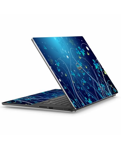 Dell Precision 3351 BLUE FLOWERS Laptop Skin
