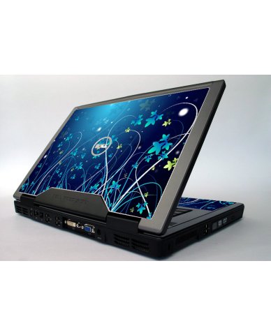 Dell Precision M6300 / M90 BLUE FLOWERS Laptop Skin