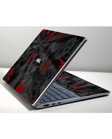 Dell Pro 14 Plus BLACK SKULLS RED Laptop Skin