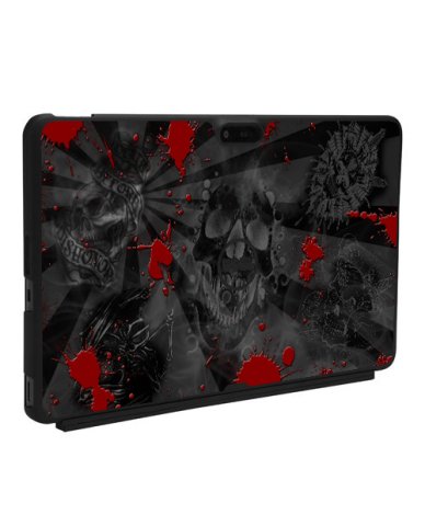 Dell Venue 11 Pro 7130 / 7139 BLACK SKULLS RED Laptop Skin