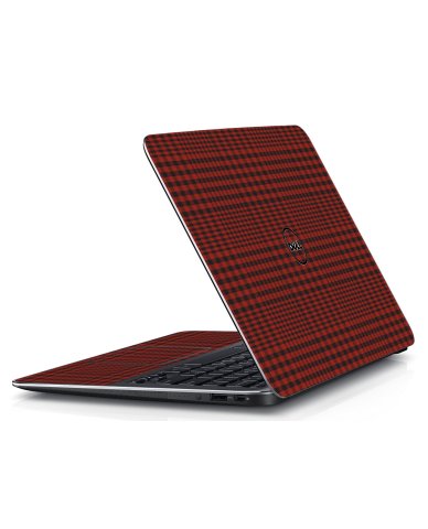 Dell Precision M3800 RED PLAID Laptop Skin