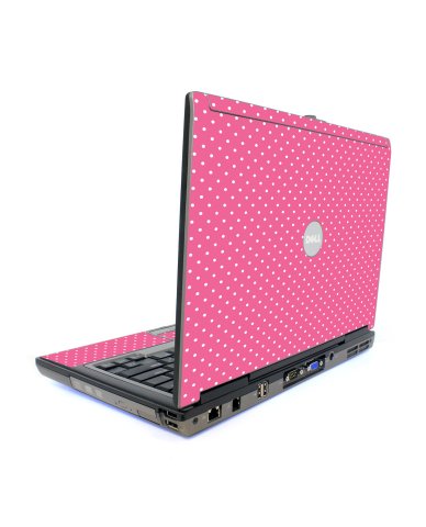 Pink Polka Dot Dell D620 Laptop Skin