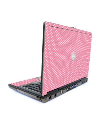 Retro Salmon Polka Dell D620 Laptop Skin