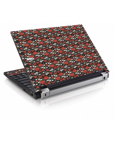 Black Red Roses Dell E4200 Laptop Skin