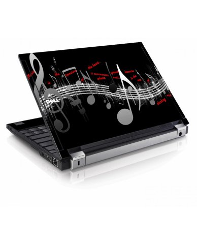 Music Notes Dell E4200 Laptop Skin