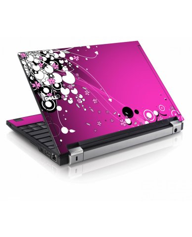 Pink Flowers Dell E4200 Laptop Skin