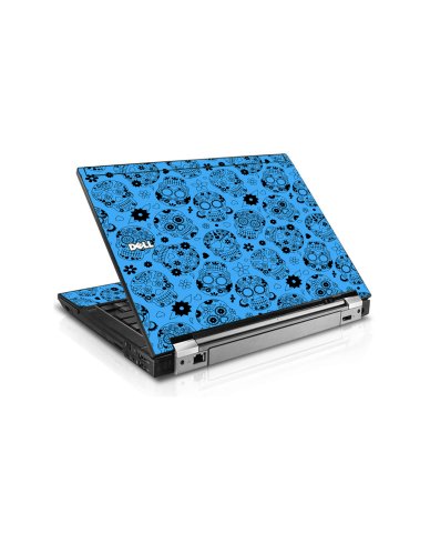 Crazy Blue Sugar Skulls Dell E4310 Laptop Skin