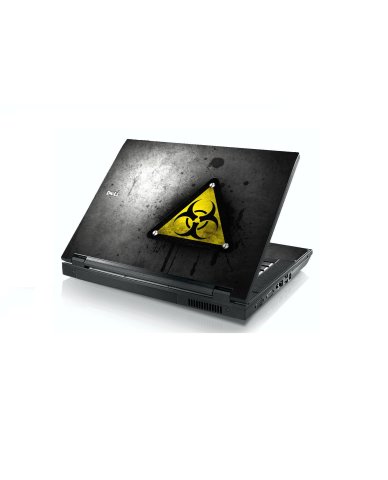 Black Caution Dell E5400 Laptop Skin
