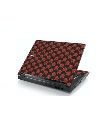 Black Flower Burst Dell E5400 Laptop Skin