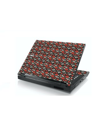 Black Red Roses Dell E5400 Laptop Skin