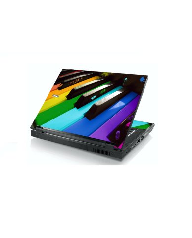 Colorful Piano Dell E5400 Laptop Skin
