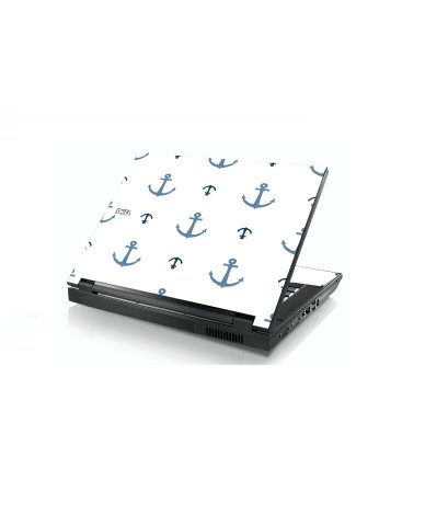 Multi Blue Anchors Dell E5400 Laptop Skin