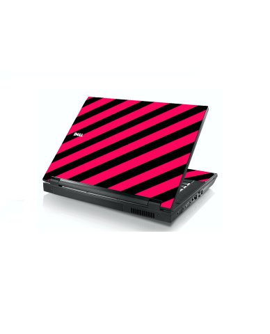 Pink Black Stripes Dell E5400 Laptop Skin