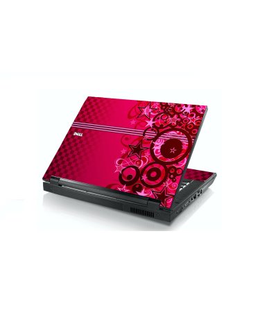 Pink Grunge Stars Dell E5400 Laptop Skin