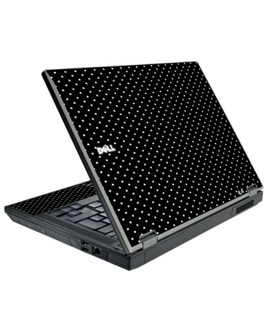 Black Polka Dots Dell E5410 Laptop Skin