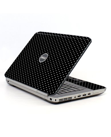 Black Polka Dots Dell E5420 Laptop Skin