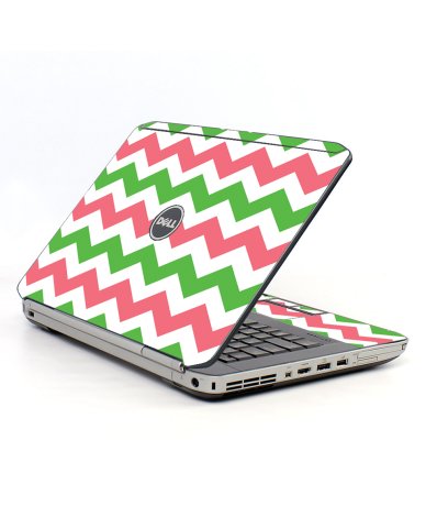 Green Pink Chevron Dell E5420 Laptop Skin