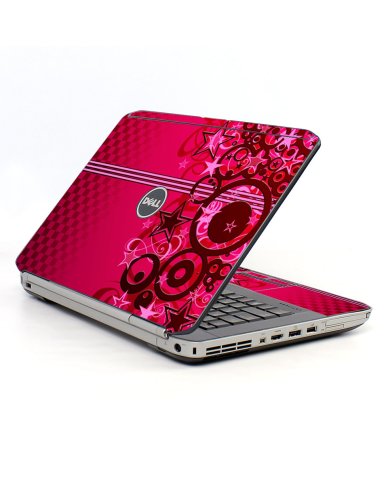 Pink Grunge Stars Dell E5420 Laptop Skin