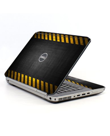 Black Caution Border Dell E5430 Laptop Skin