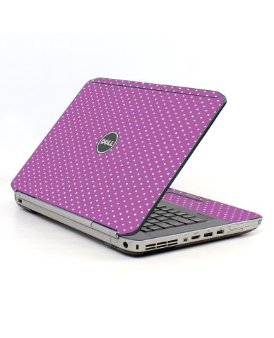 Purple Polka Dot Dell E5430 Laptop Skin