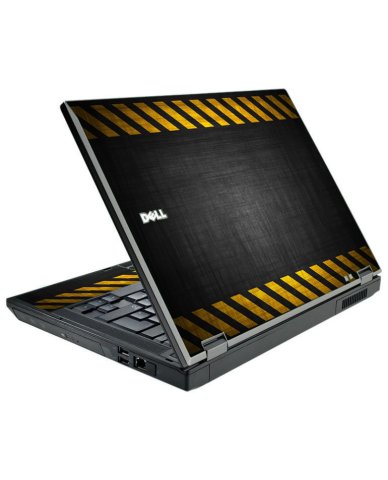 Black Caution Border Dell E5510 Laptop Skin