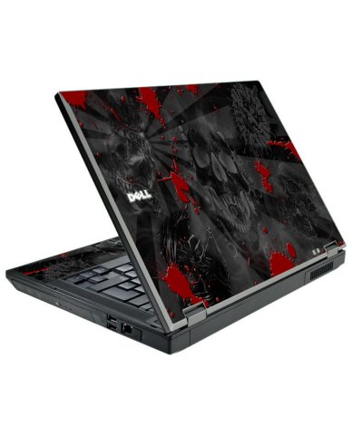 Black Skulls Red Dell E5510 Laptop Skin