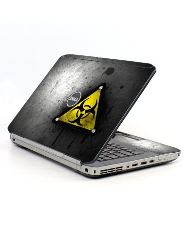 Black Caution Dell E5530 Laptop Skin