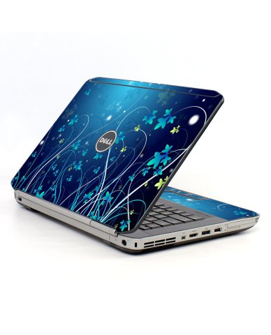 Blue Flowers Dell E5530 Laptop Skin
