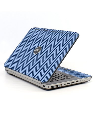 Blue On Blue Chevron Dell E5530 Laptop Skin