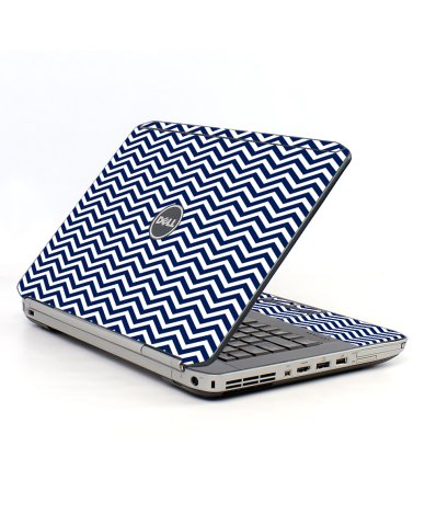 Blue Wavy Chevron Dell E5530 Laptop Skin
