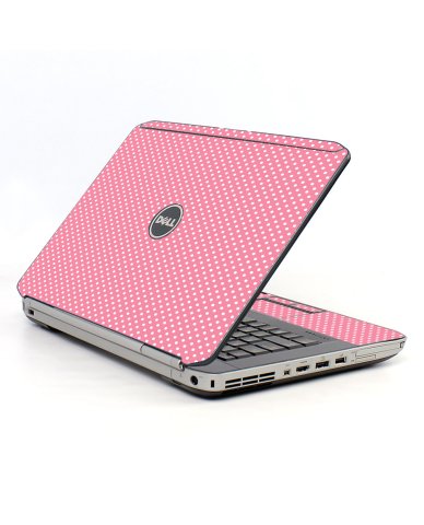 Retro Salmon Polka Dell E5530 Laptop Skin