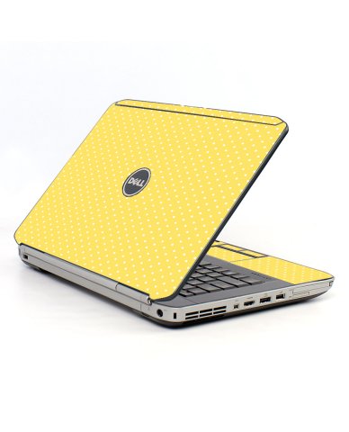 Yellow Polka Dot Dell E5530 Laptop Skin
