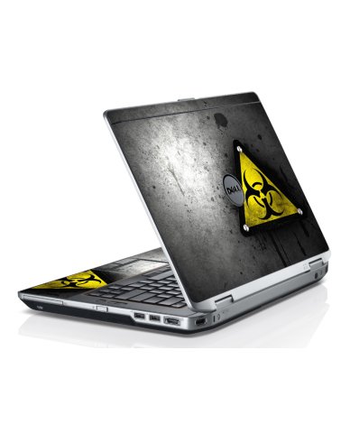 Black Caution Dell E6220 Laptop Skin
