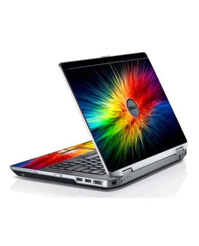 Rainbow Burst Dell E6220 Laptop Skin