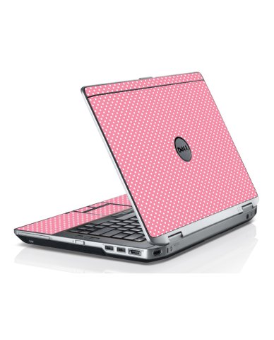 Retro Salmon Polka Dell E6220 Laptop Skin