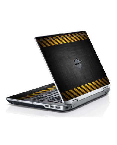 Black Caution Border Dell E6230 Laptop Skin 