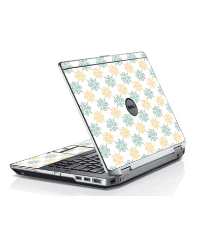 Yellow Green Flowers Dell E6320 Laptop Skin
