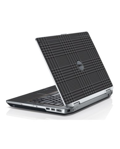 Black Plaid Dell E6330 Laptop Skin