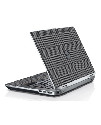 Darkest Grey Plaid Dell E6330 Laptop Skin