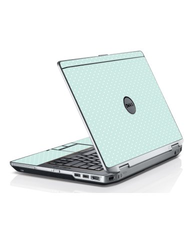 Light Blue Polka Dell E6330 Laptop Skin