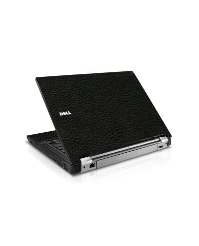 Black Leather E6400 Laptop Skin