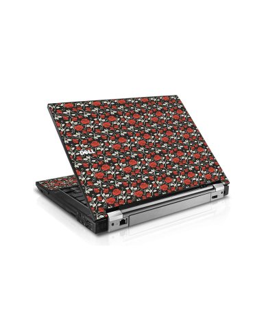 Black Red Roses Dell E6400 Laptop Skin